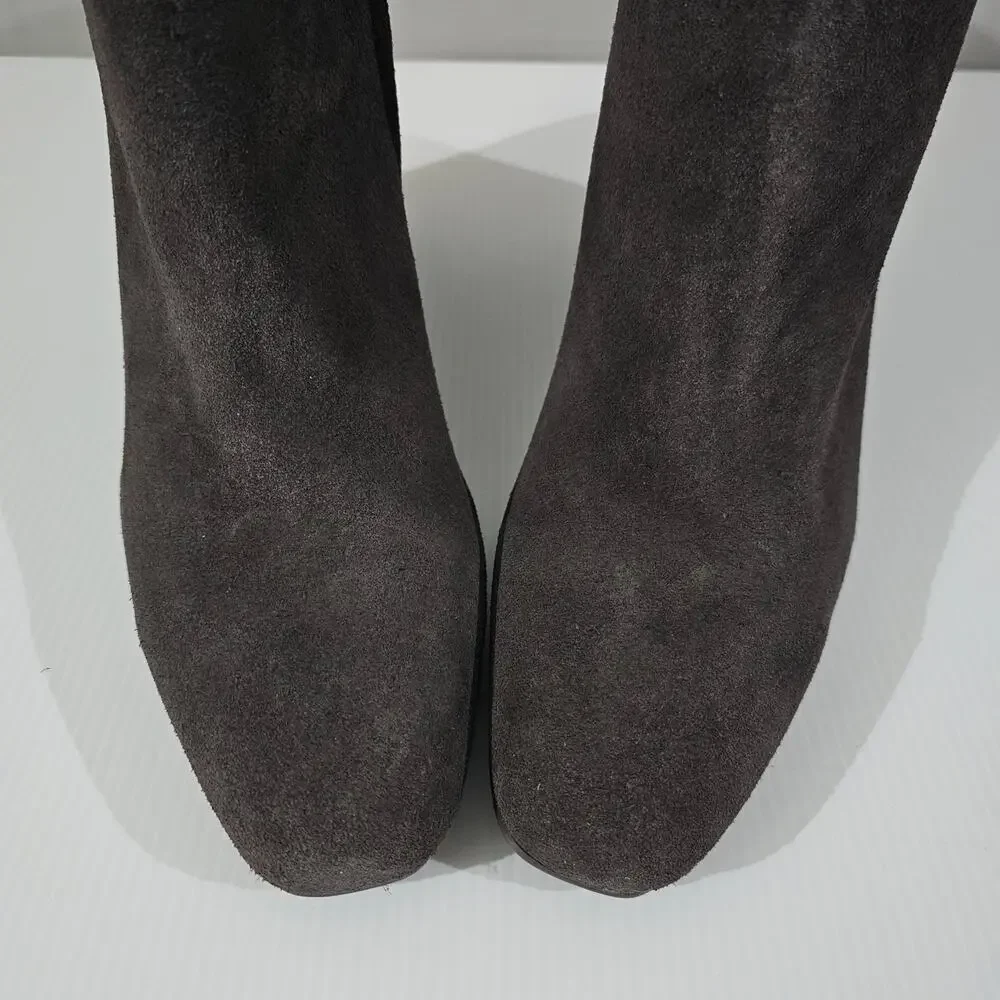 Blondo Scarlette Ankle Boot Womens 11 Brown Suede Waterproof Block Heel NEW